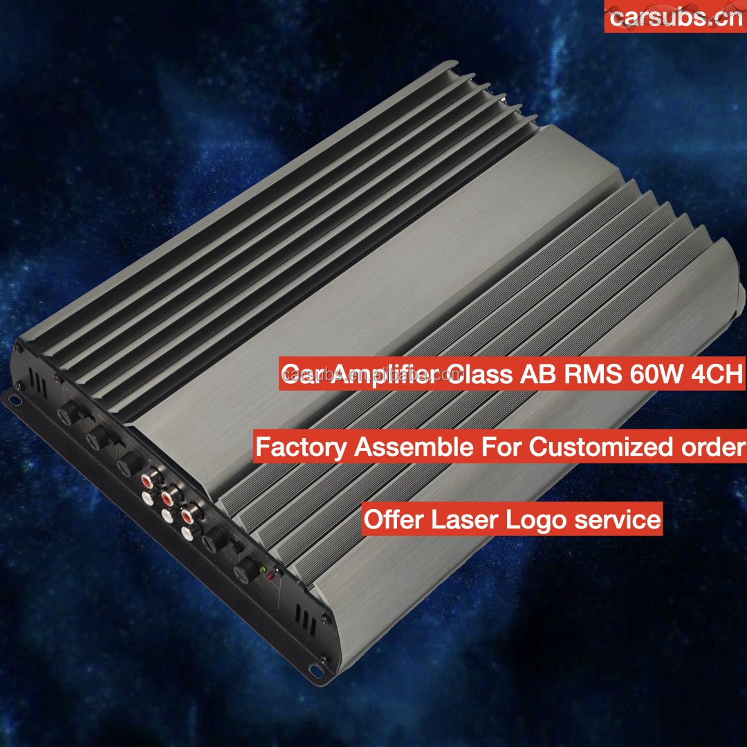 Factory OEM Car Door Coaxial Speaker 2 Way 3 Way Amplifier 4CH RMS 60W 4 Channels Peak 6800W Full Range Car Amplifier Class AB